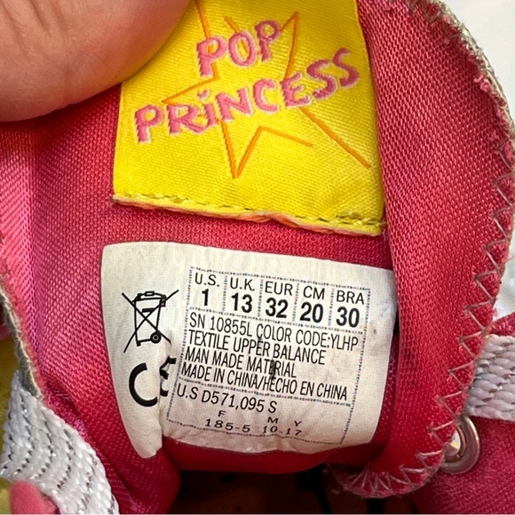 Skechers Twinkletoes Satin Hightops, Size 1 - Picture 12 of 12